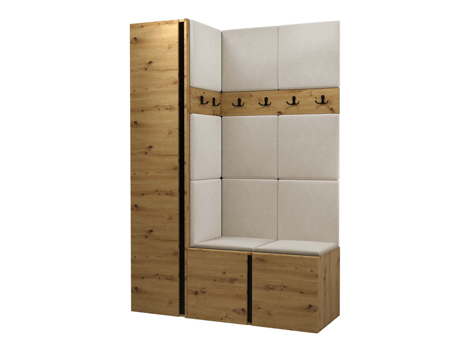 Prieškambario komplektas Pinis IX (Artisan ąžuolas)