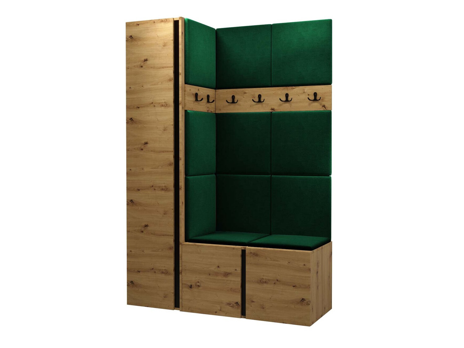 Prieškambario komplektas Pinis IX (Artisan ąžuolas)