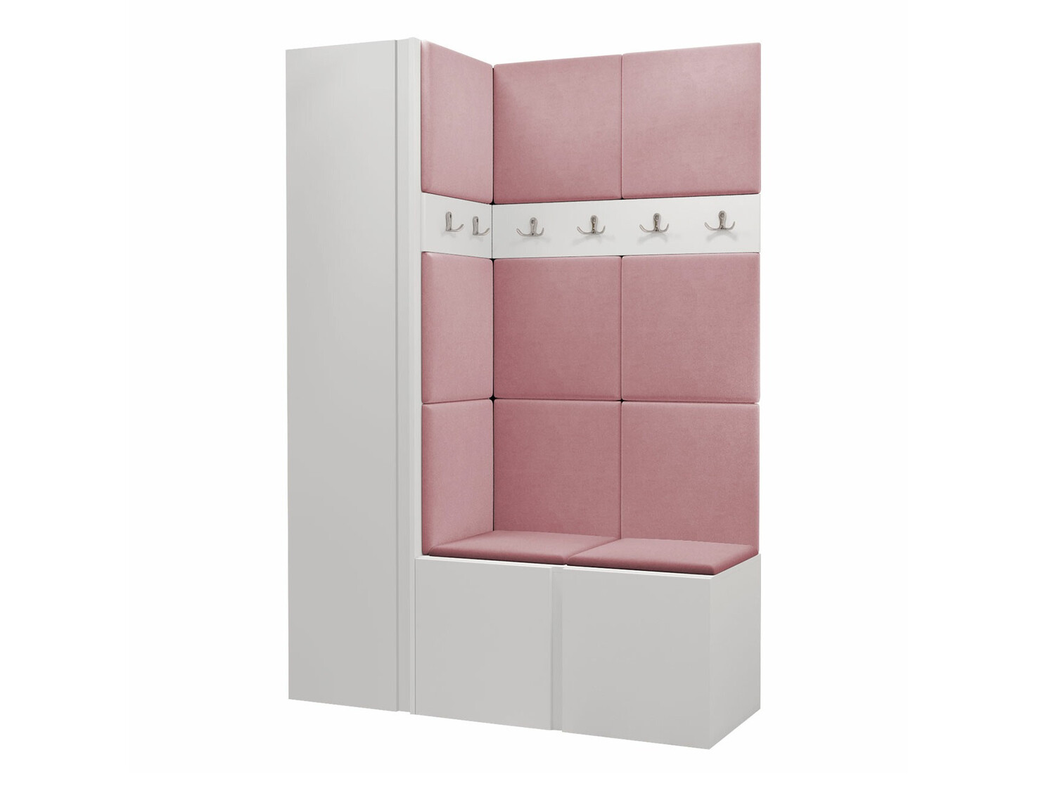 Prieškambario komplektas Pinis IX (Balta)