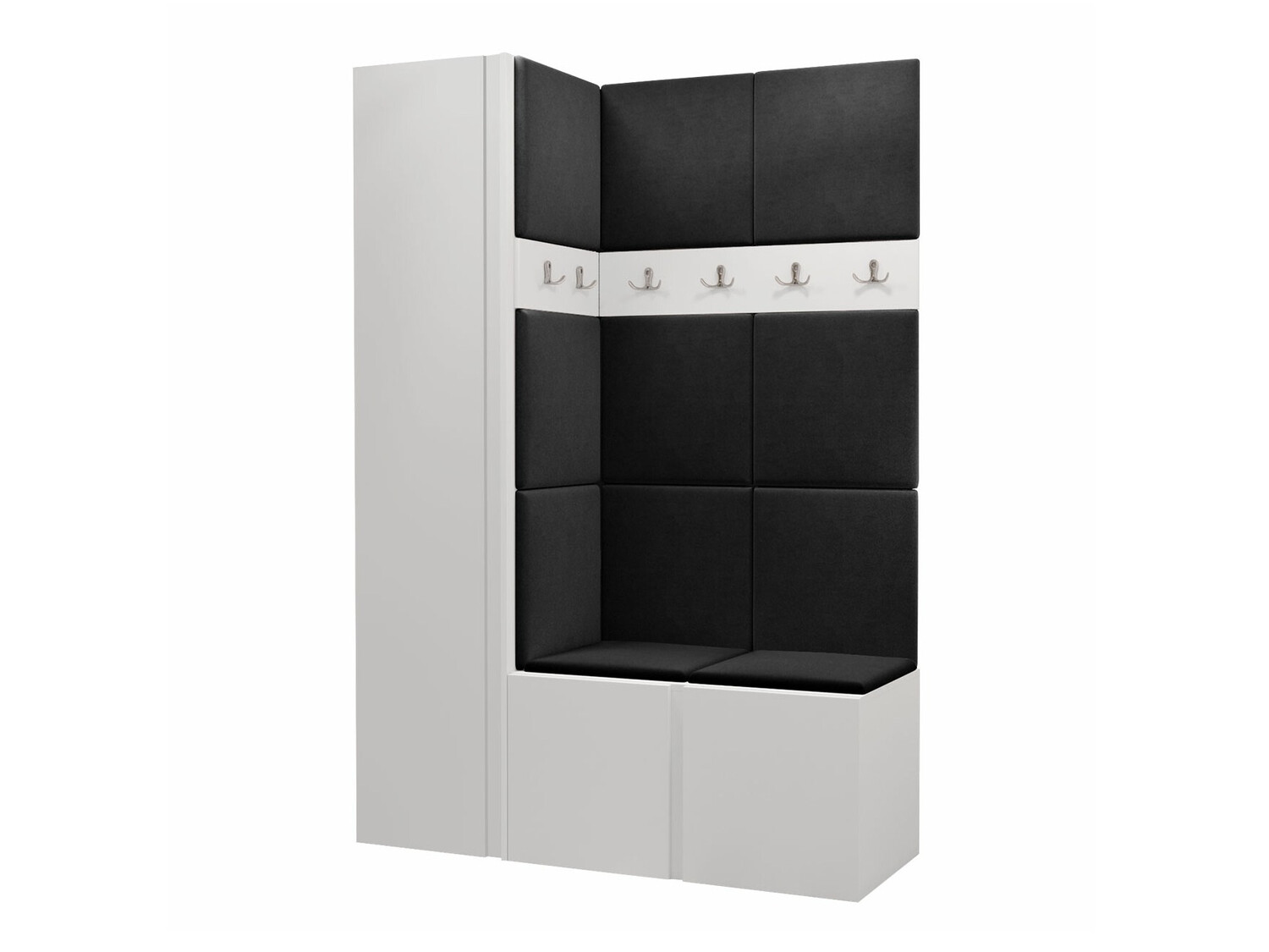 Prieškambario komplektas Pinis IX (Balta)