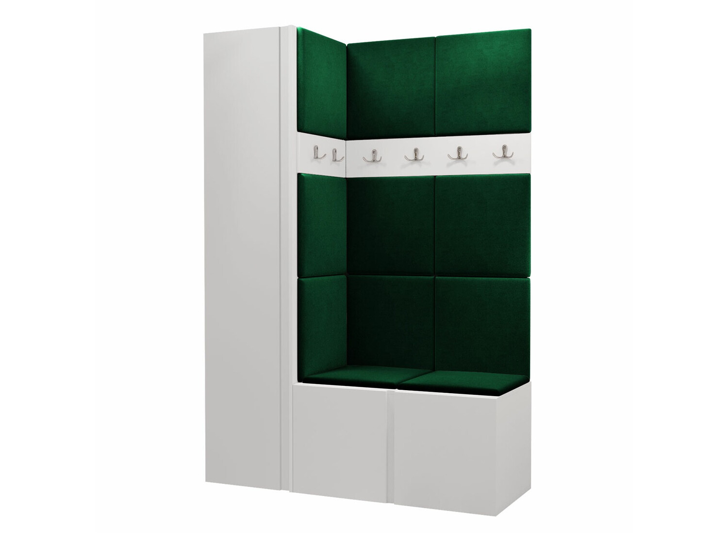 Prieškambario komplektas Pinis IX (Balta)