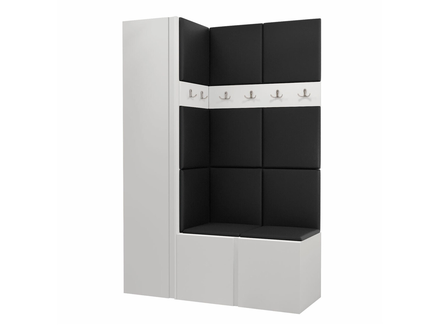 Prieškambario komplektas Pinis IX (Balta)