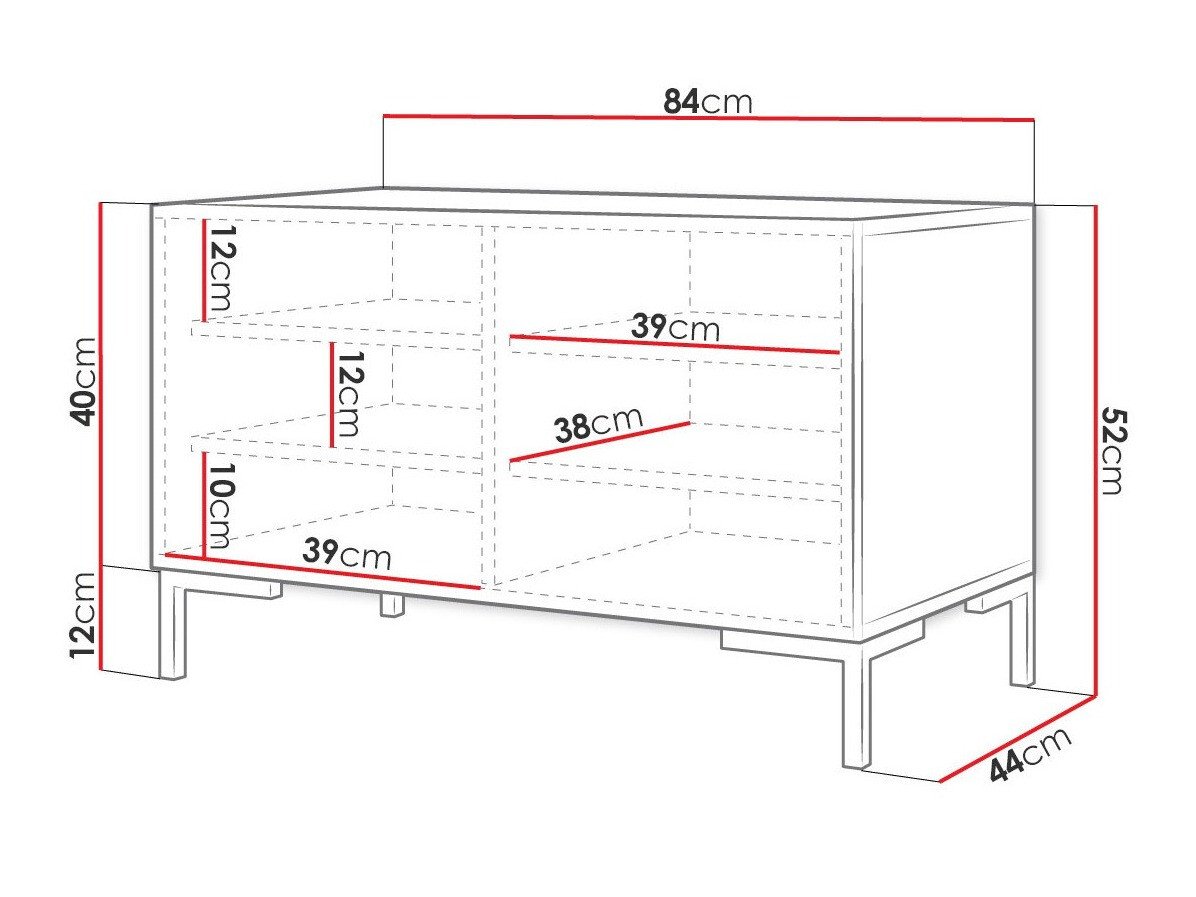 Batų dėžė Tivsoa 111 (Juoda + Auksinė)