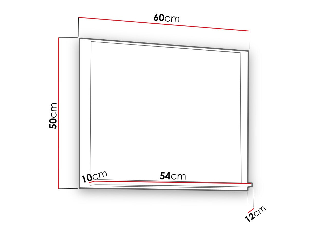 Vonios veidrodis Velum (Artisan ąžuolas)