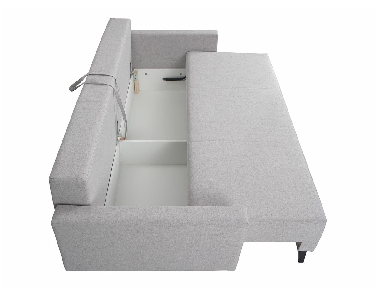 Sofa lova Delbene 129 (Aura 23 + Blizgi juoda)