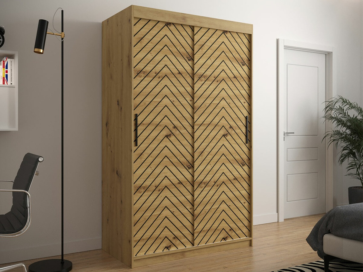 Spinta Hartford 308 (Artisan ąžuolas + Juoda)