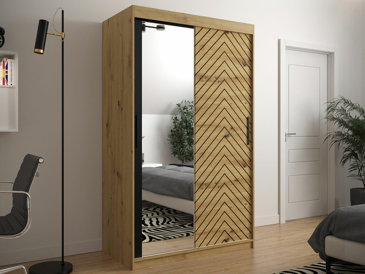 Spinta Hartford 309 (Artisan ąžuolas + Juoda)