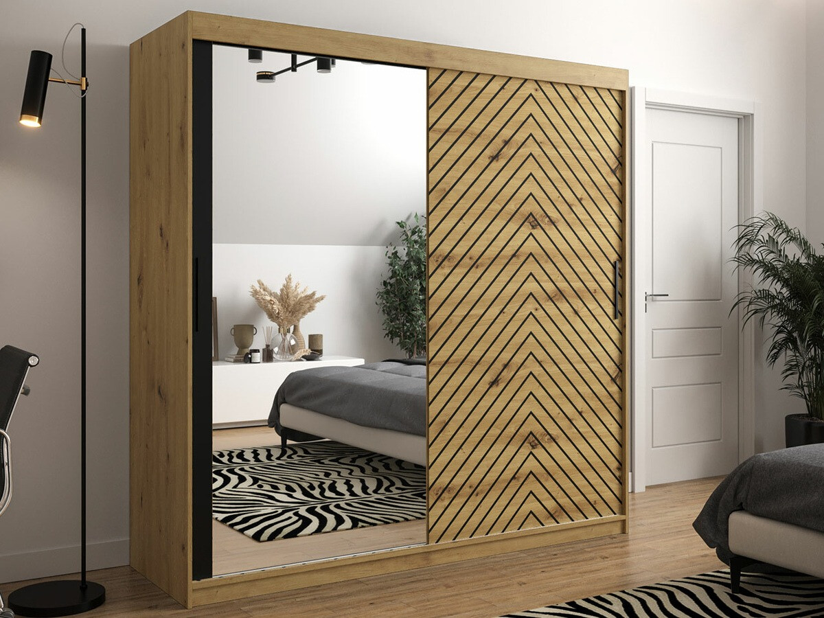 Spinta Hartford 315 (Artisan ąžuolas + Juoda)