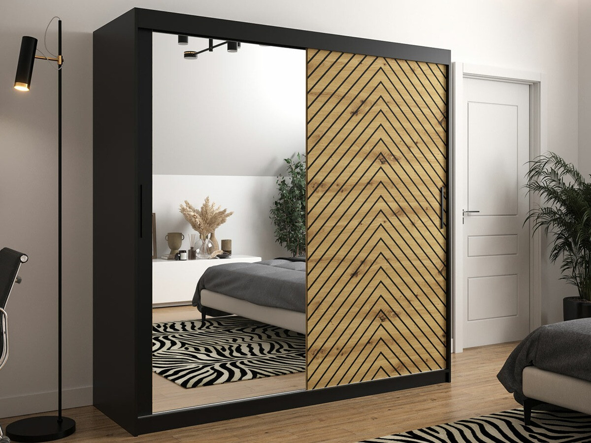 Spinta Hartford 315 (Juoda + Artisan ąžuolas)