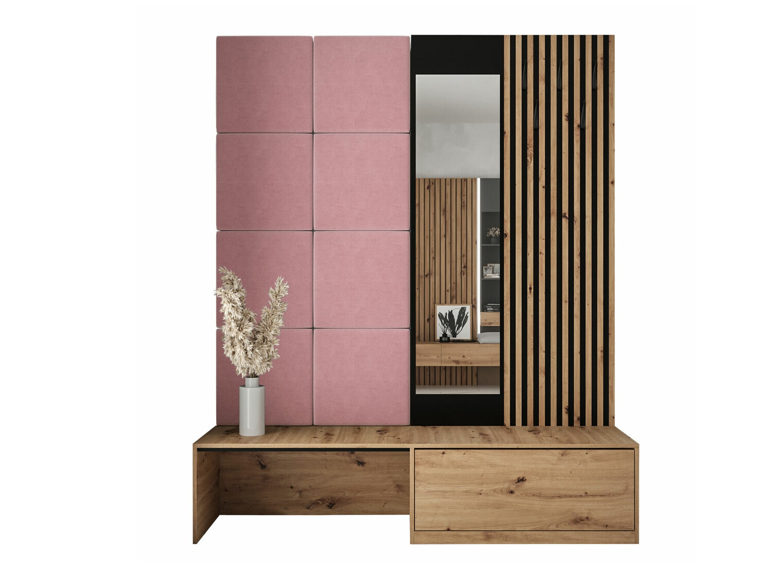 Prieškambario komplektas Fabor (Artisan ąžuolas + Manila 09)