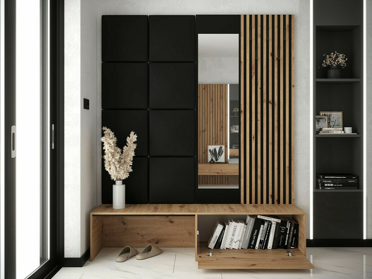 Prieškambario komplektas Fabor (Artisan ąžuolas + Manila 16)