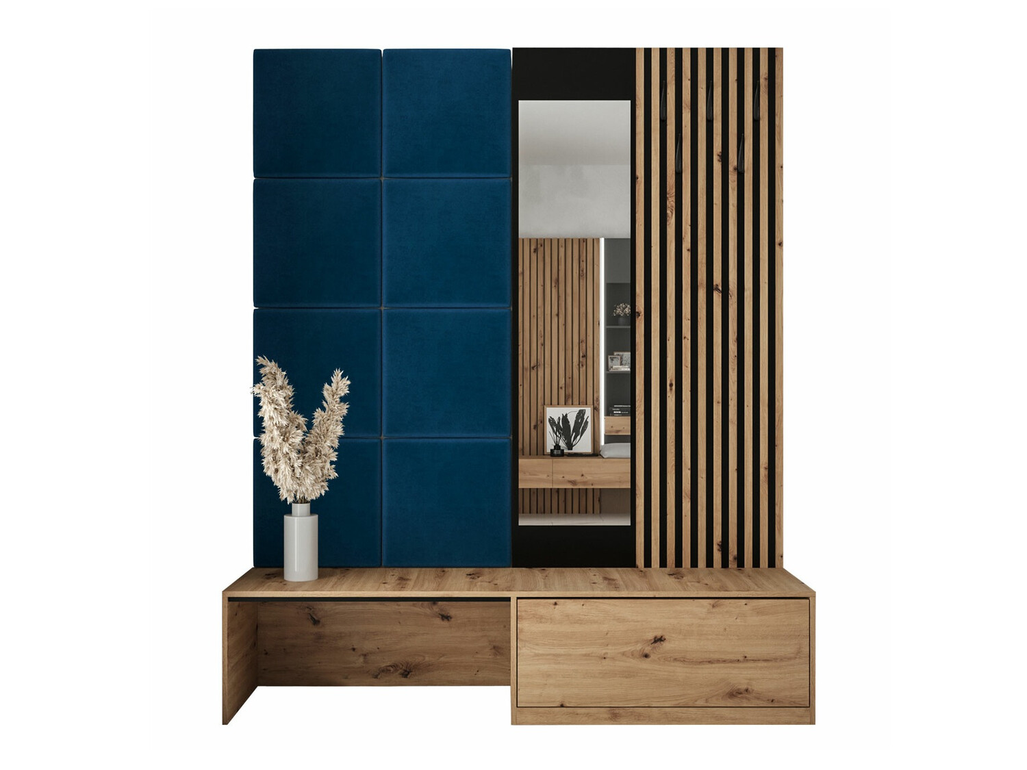 Prieškambario komplektas Fabor (Artisan ąžuolas + Manila 26)