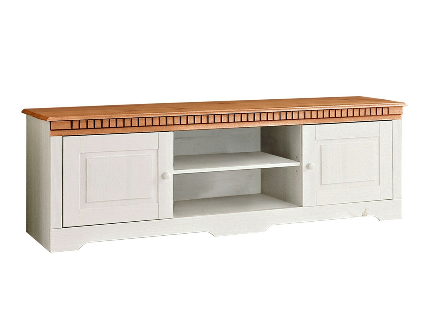 TV staliukas Cavfelo 108 (Balta + Medaus ąžuolas)