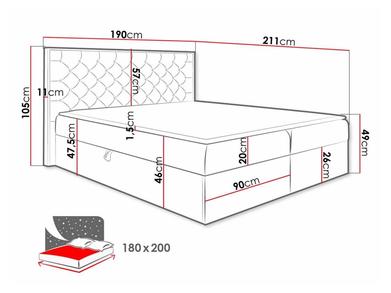 Continental lova Navis I (Votan ąžuolas + Faro 4)