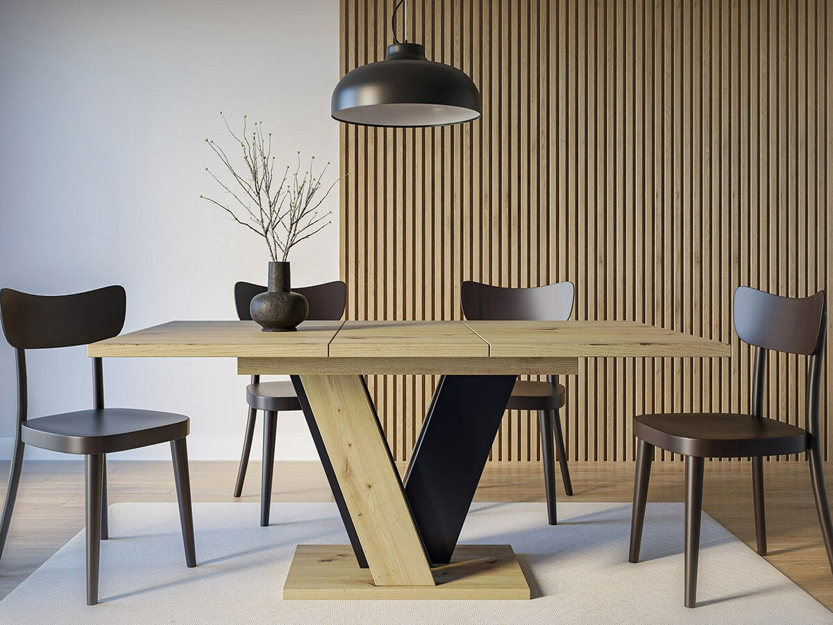 Stalas Goodyear 125 (Artisan ąžuolas + Juoda)