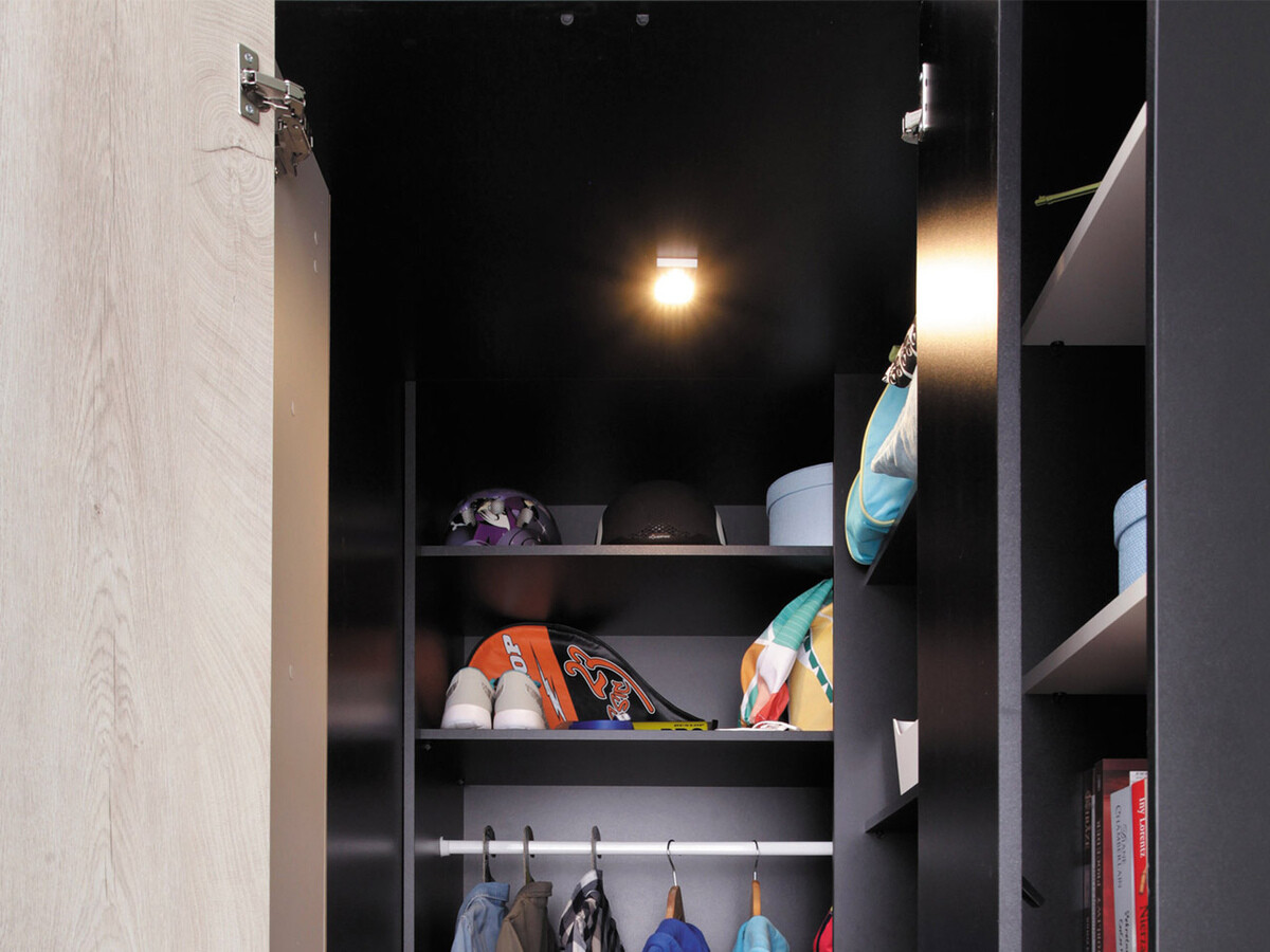 Vaikų kambario komplektas Camteso 115 (Balta + Ąžuolas + Turkis)