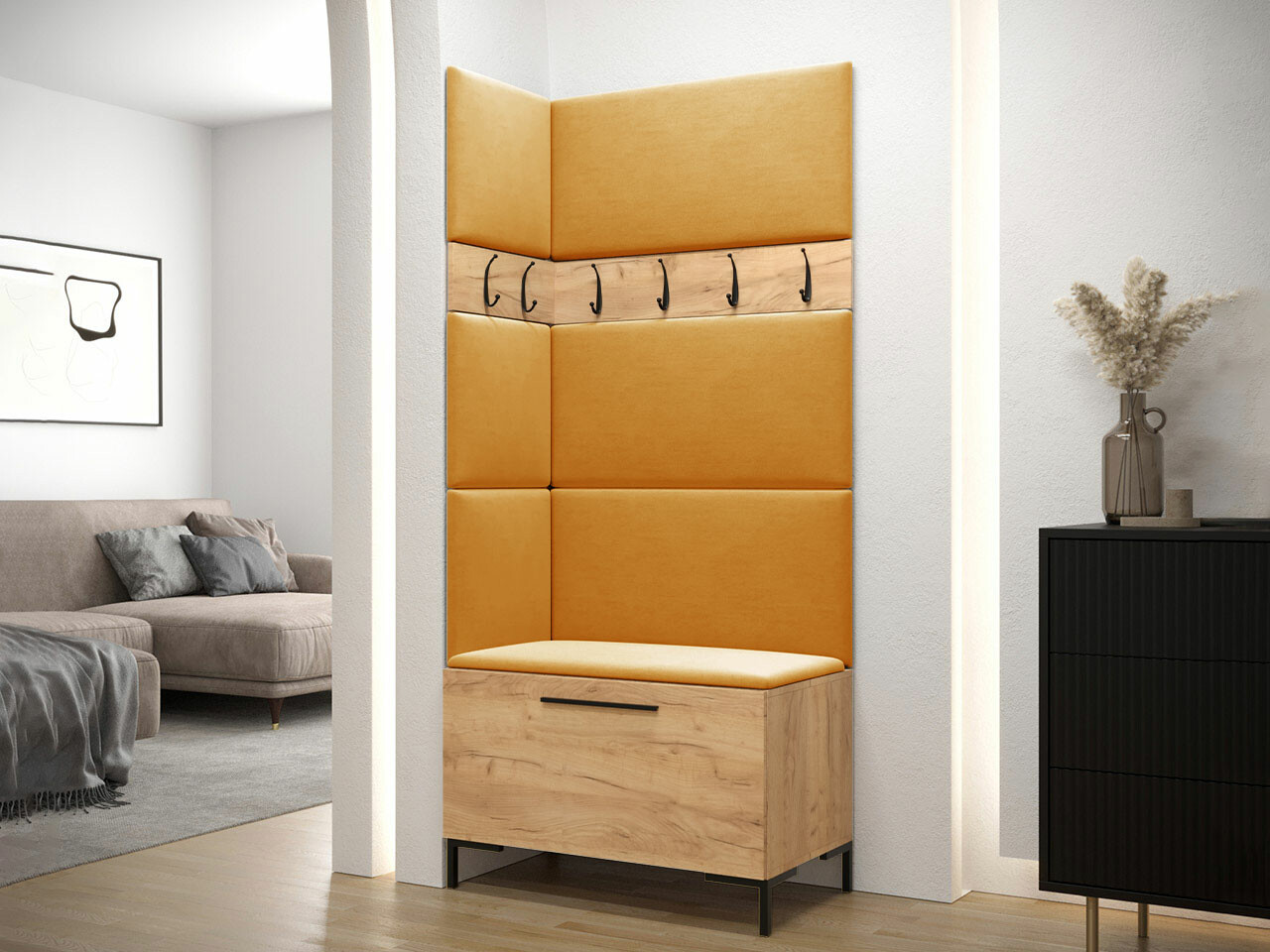 Prieškambario komplektas Nomal IV (Craft ąžuolas)