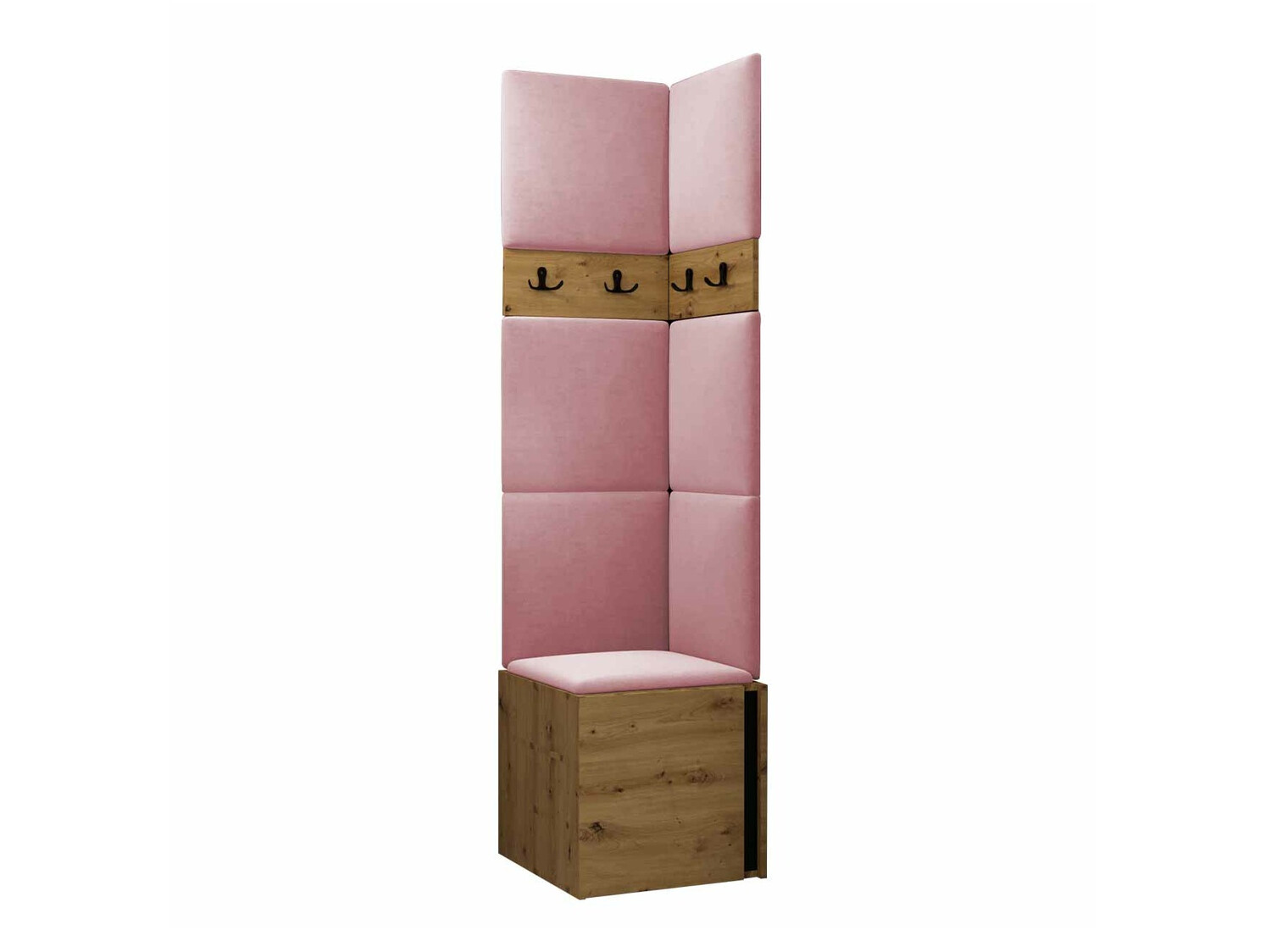 Prieškambario komplektas Pinis XXI (Artisan ąžuolas + Juoda)