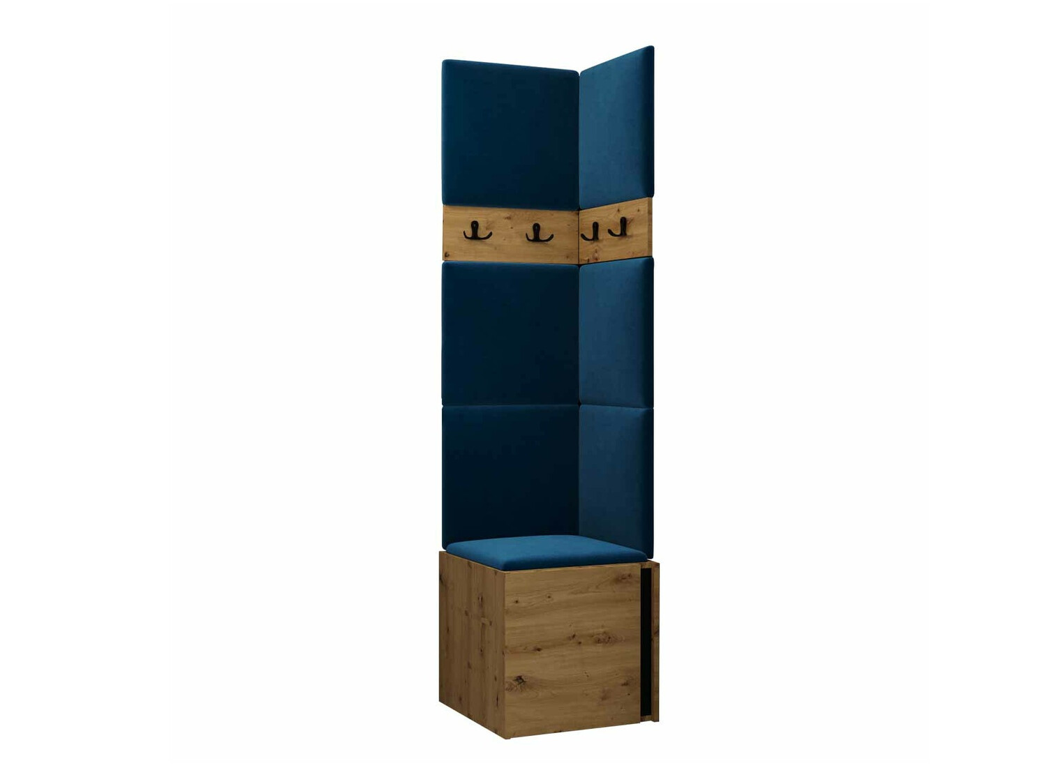 Prieškambario komplektas Pinis XXI (Artisan ąžuolas + Juoda)