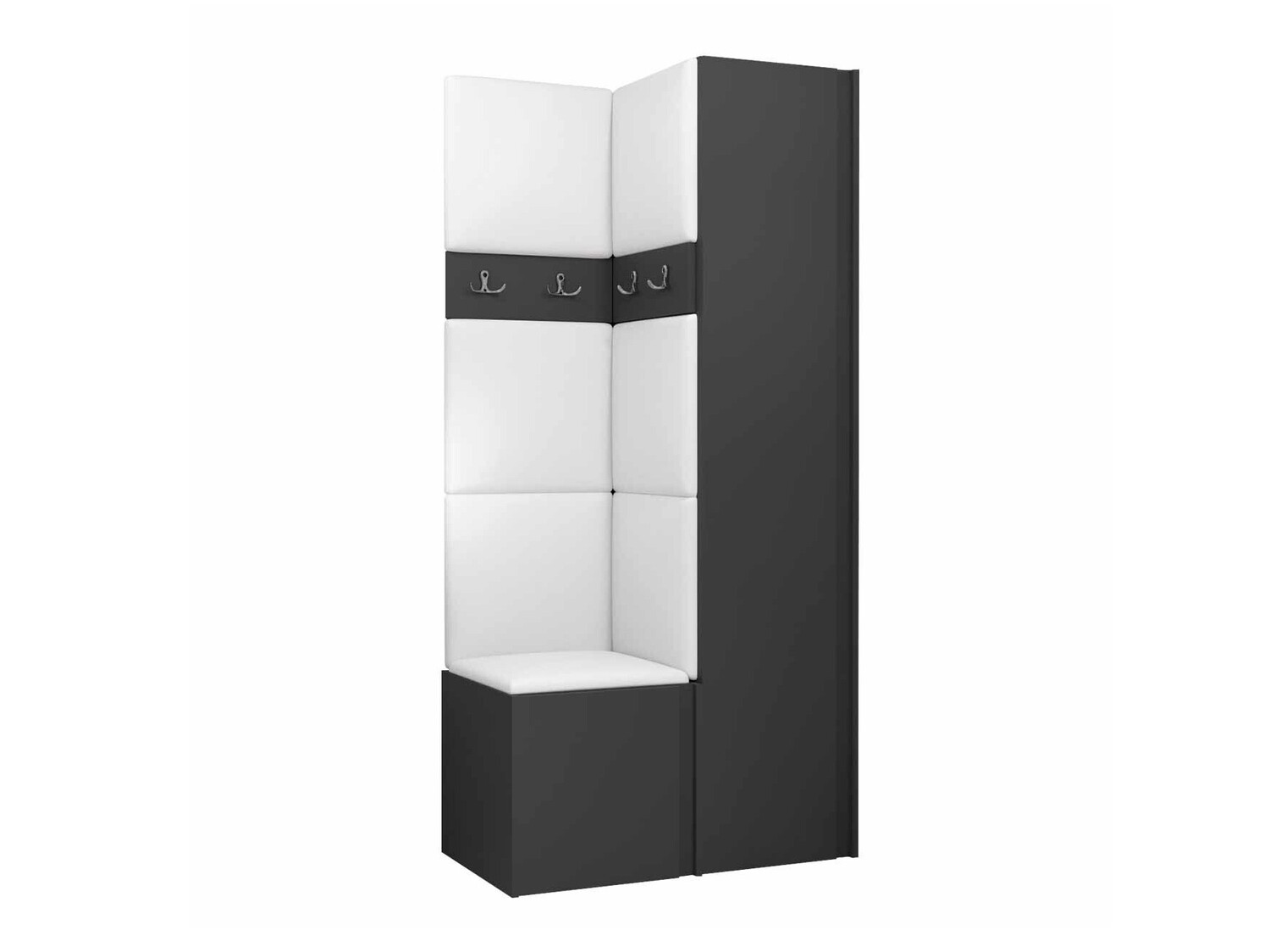 Prieškambario komplektas Pinis XXIV (Grafitas)