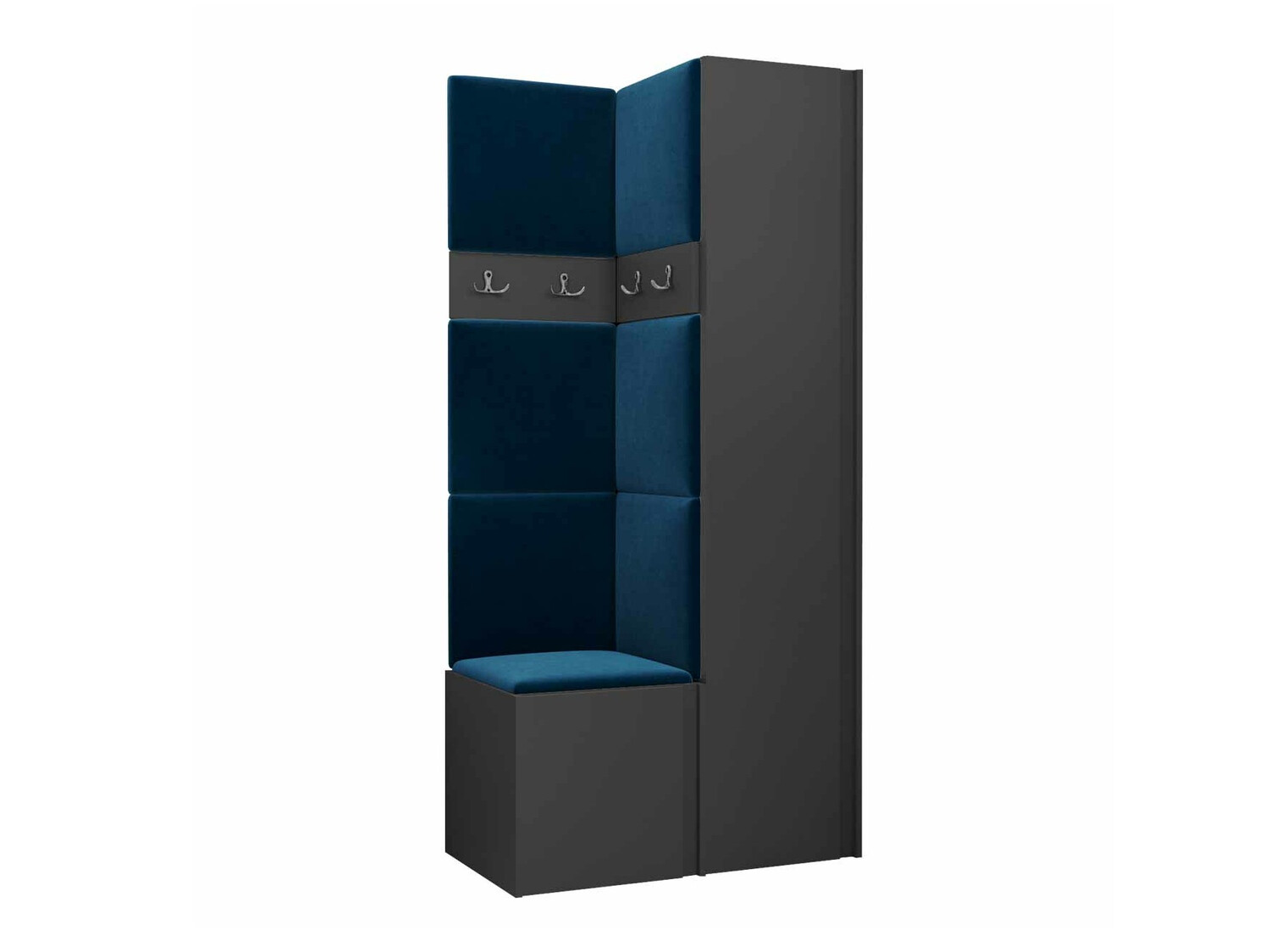 Prieškambario komplektas Pinis XXIV (Grafitas)