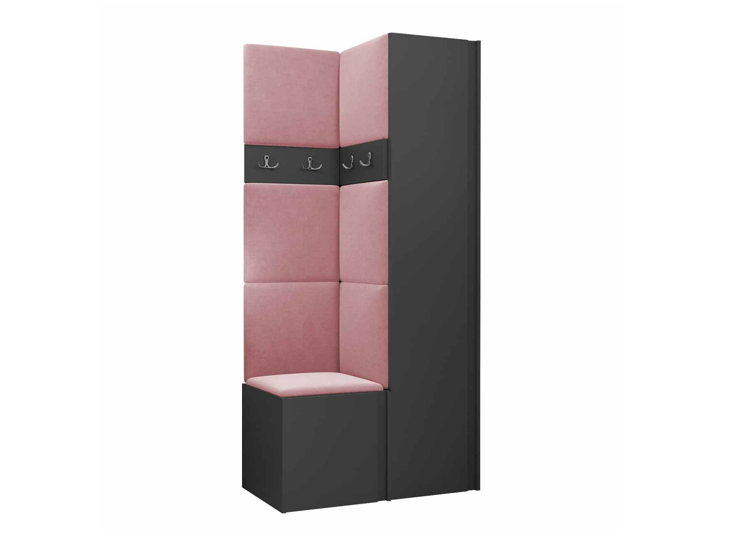 Prieškambario komplektas Pinis XXIV (Grafitas)