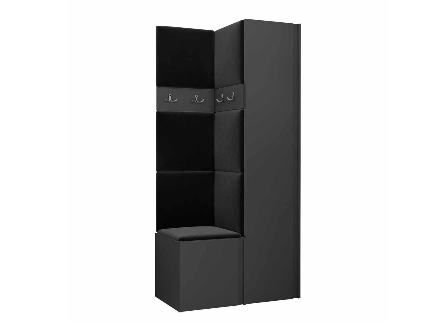 Prieškambario komplektas Pinis XXIV (Grafitas)