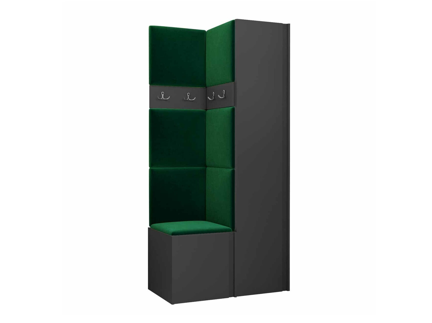 Prieškambario komplektas Pinis XXIV (Grafitas)