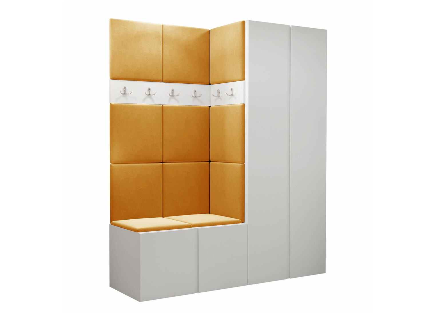 Prieškambario komplektas Pinis III (Balta)