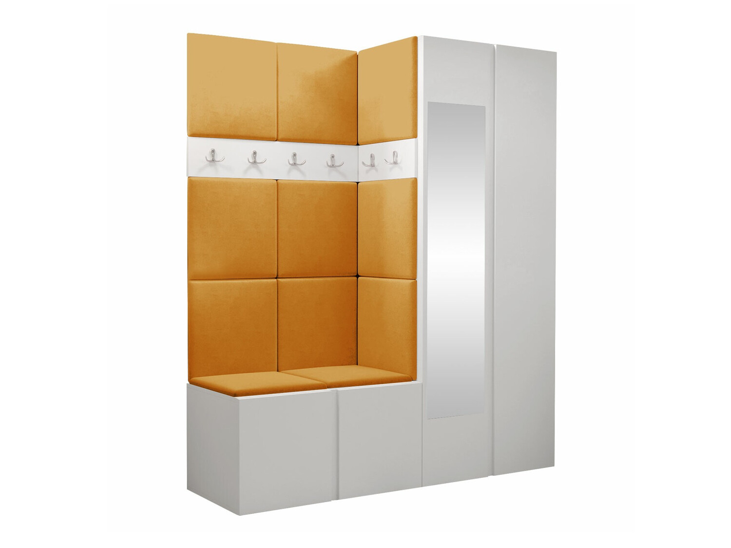 Prieškambario komplektas Pinis X (Balta)