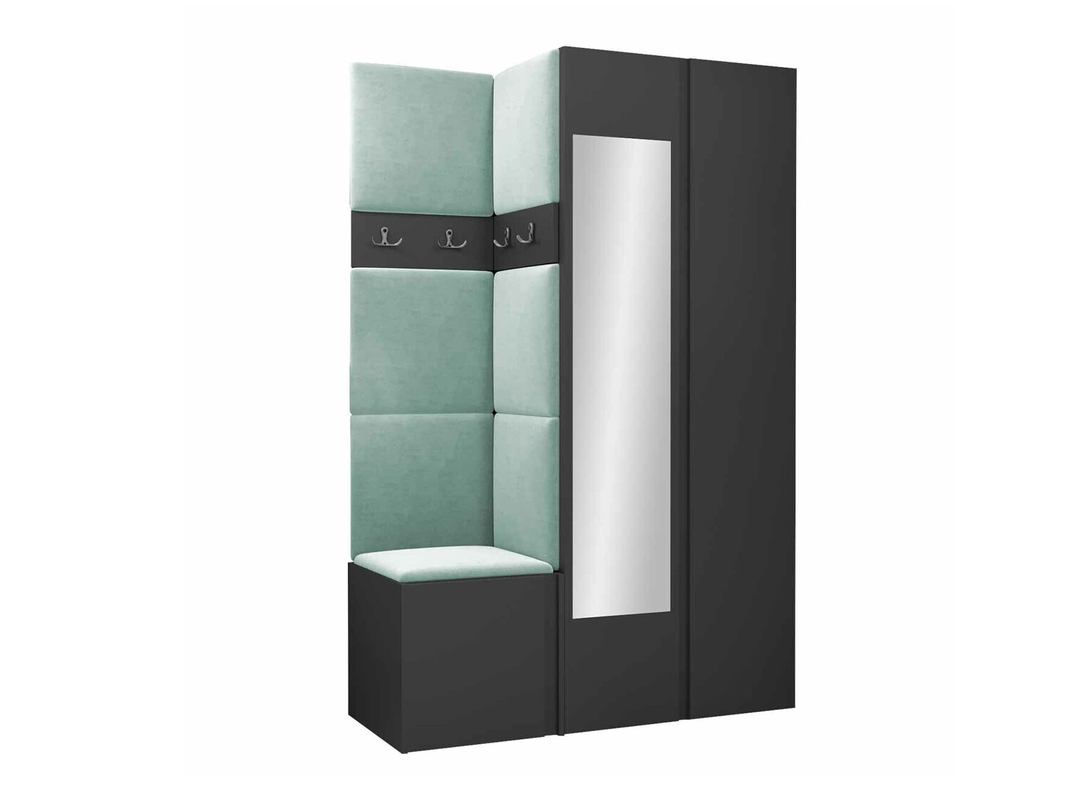 Prieškambario komplektas Pinis XXVI (Grafitas)