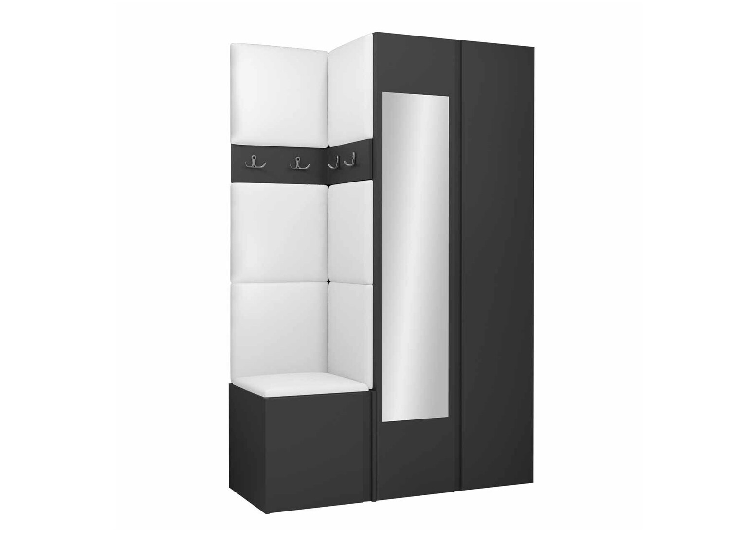 Prieškambario komplektas Pinis XXVI (Grafitas)