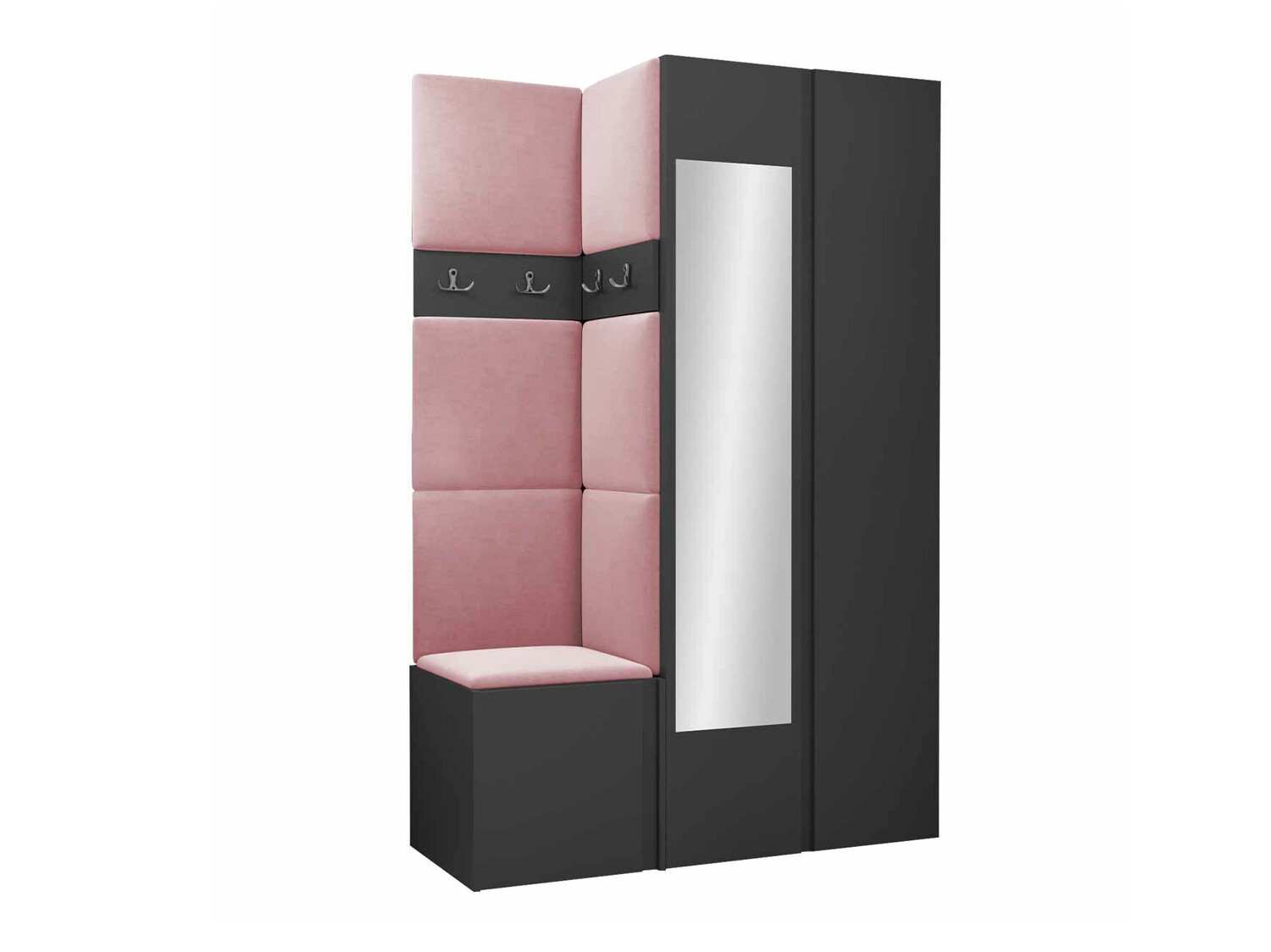 Prieškambario komplektas Pinis XXVI (Grafitas)