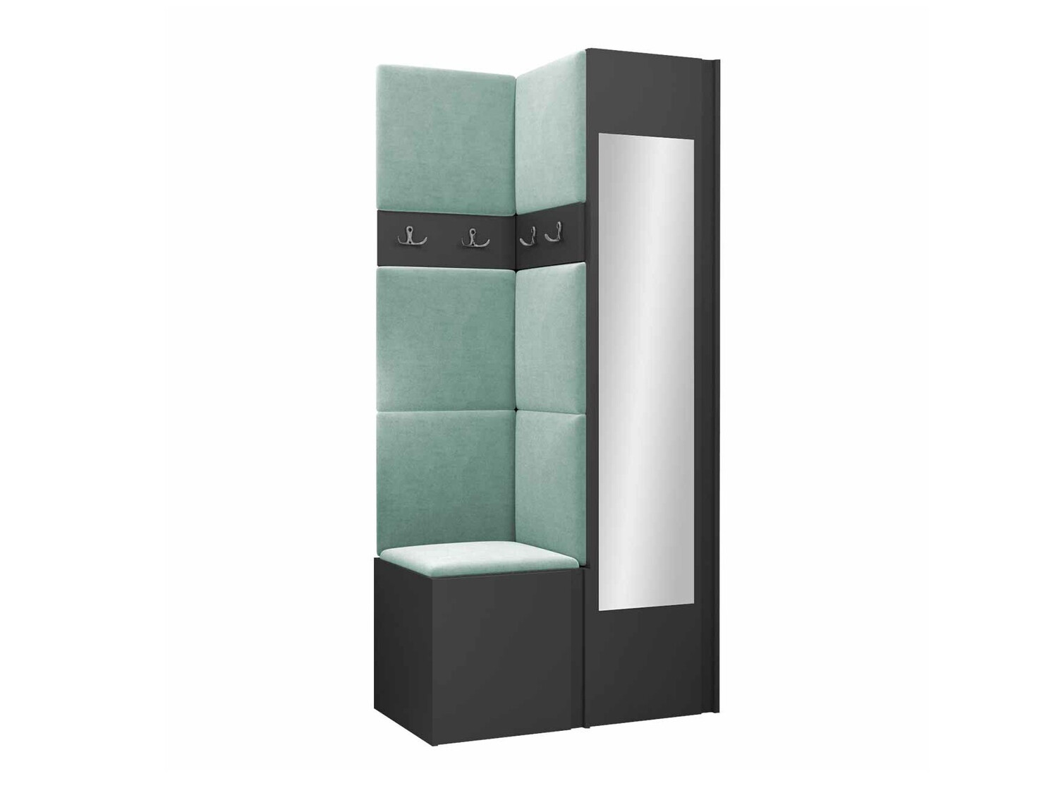 Prieškambario komplektas Pinis XXV (Grafitas)