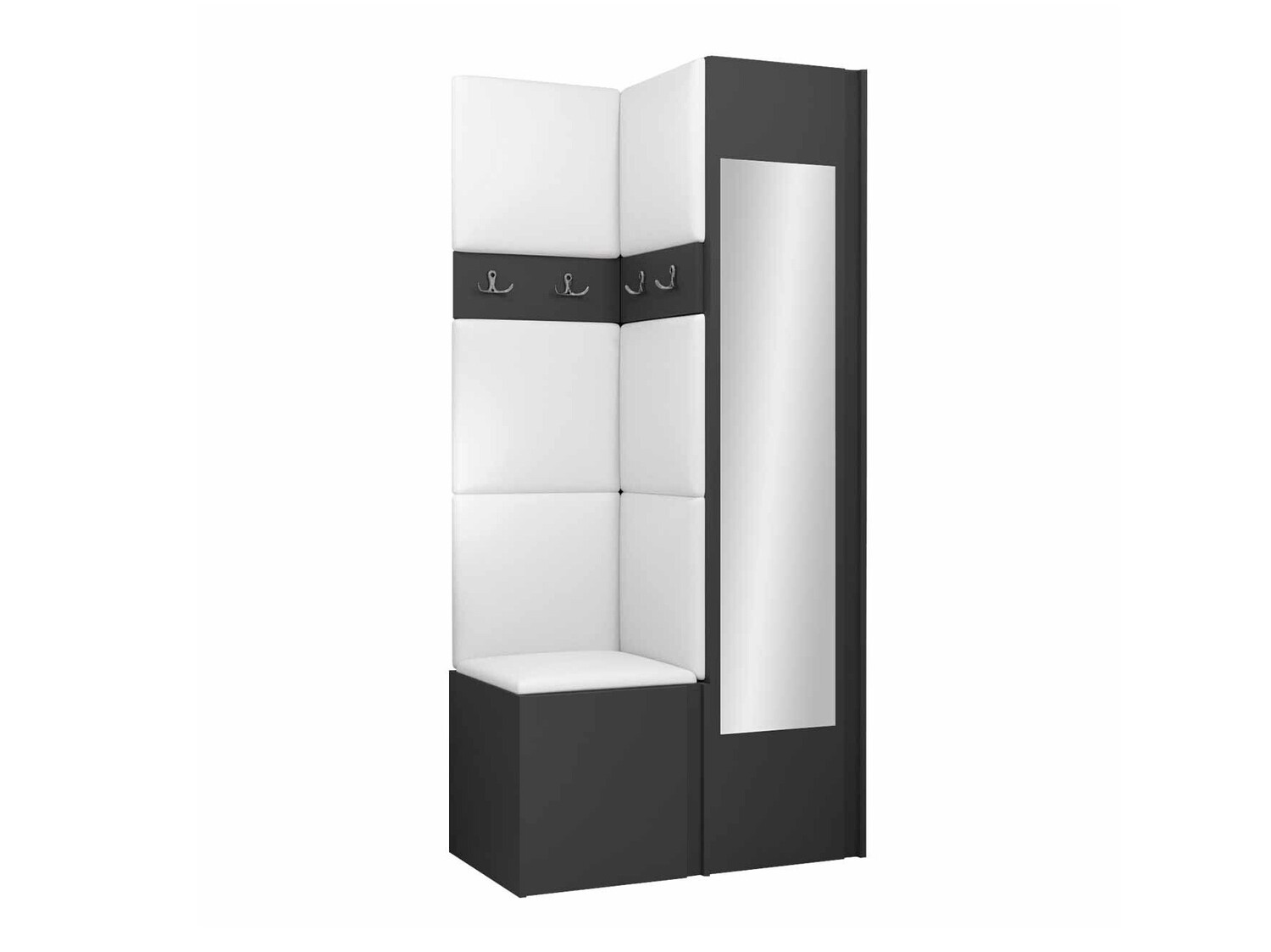 Prieškambario komplektas Pinis XXV (Grafitas)