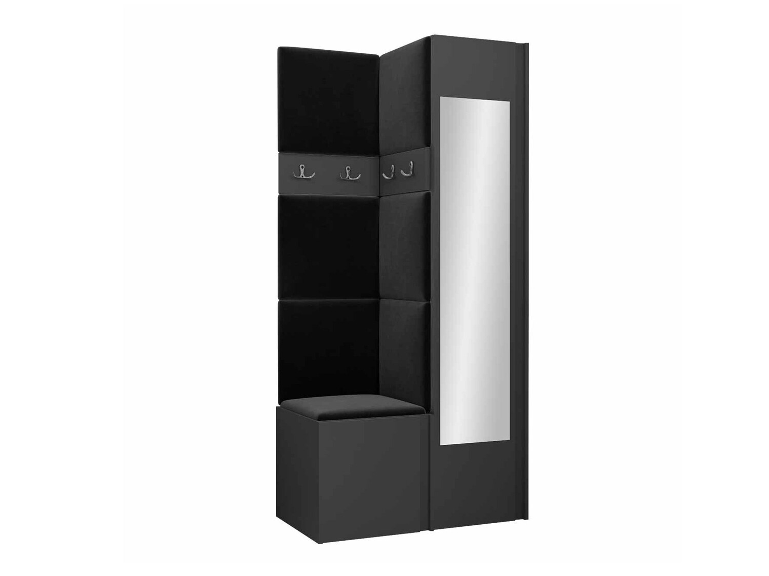 Prieškambario komplektas Pinis XXV (Grafitas)