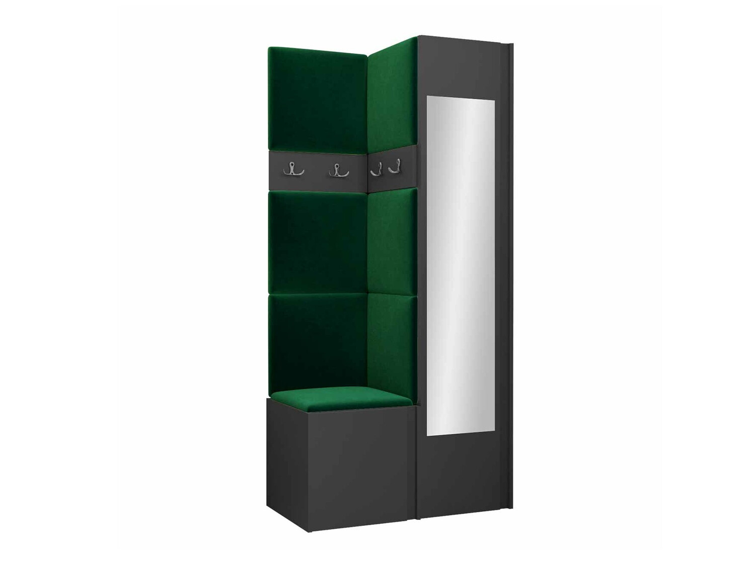 Prieškambario komplektas Pinis XXV (Grafitas)