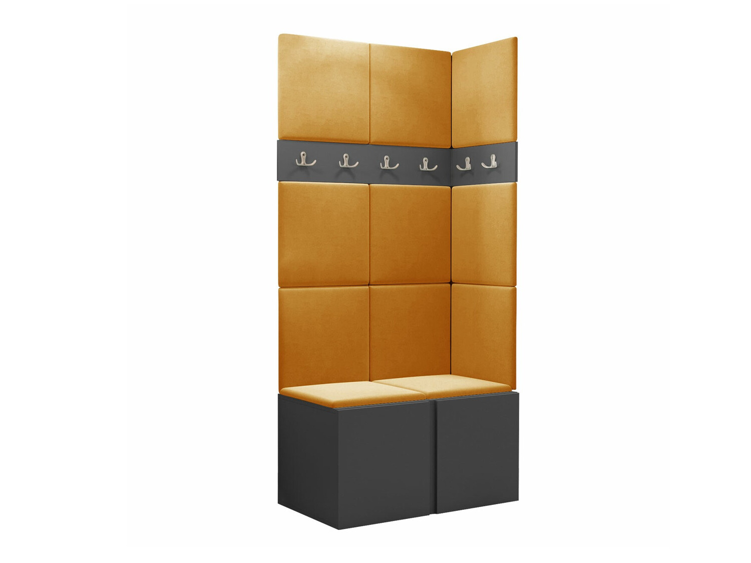 Prieškambario komplektas Hartford 264 (Grafitas)