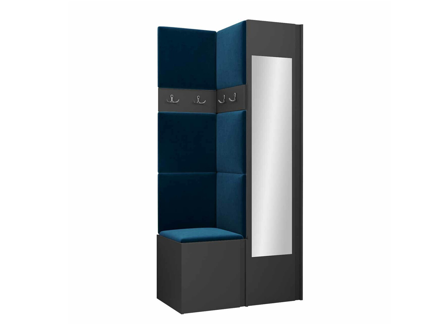 Prieškambario komplektas Pinis XXV (Grafitas)