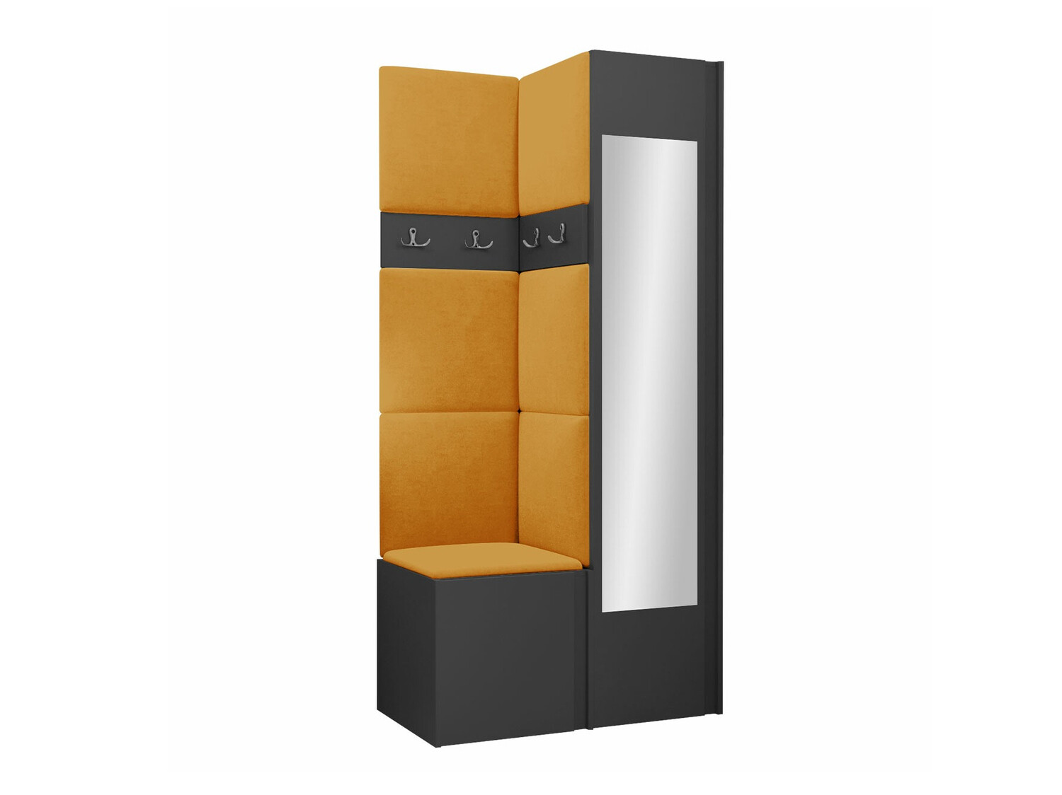 Prieškambario komplektas Pinis XXV (Grafitas)