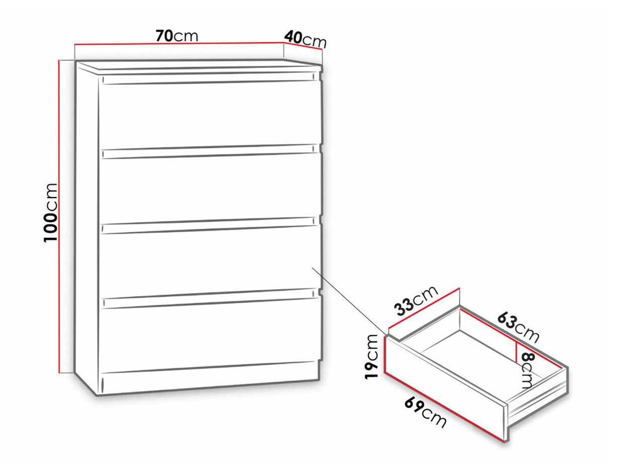Komoda Comfivo Structor I (Juoda)