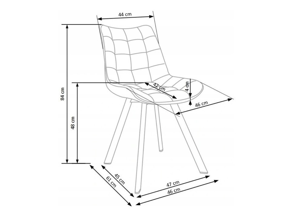 Kėdė Houston 739 (Tamsi pilka + Juoda)