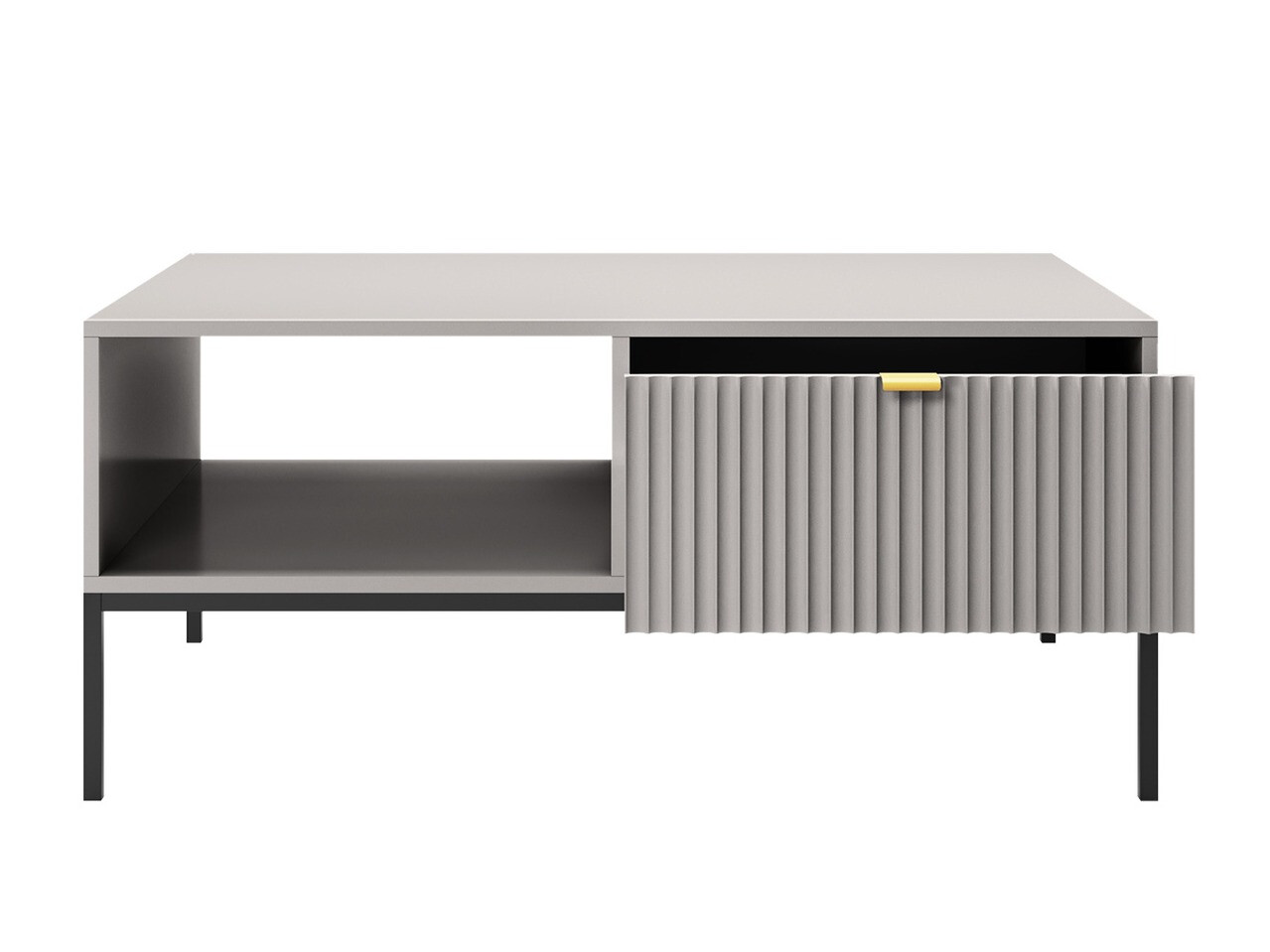 Svetainės komplektas Lima L107 (Pilka + Juoda)