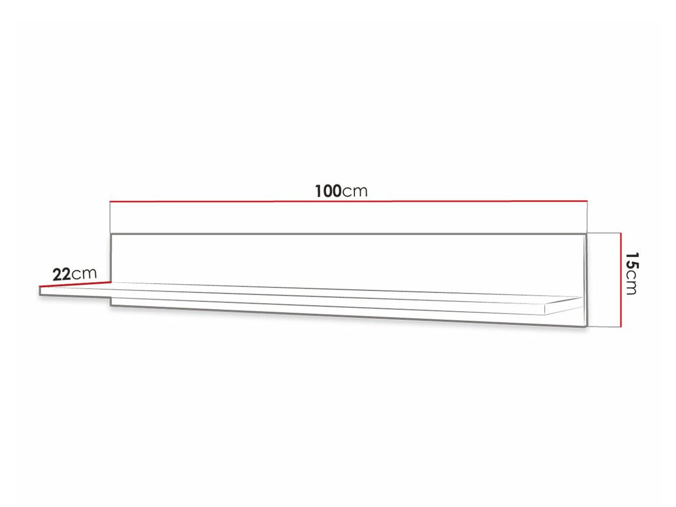 Pakabinama lentyna Elblaru 129 (Juoda)