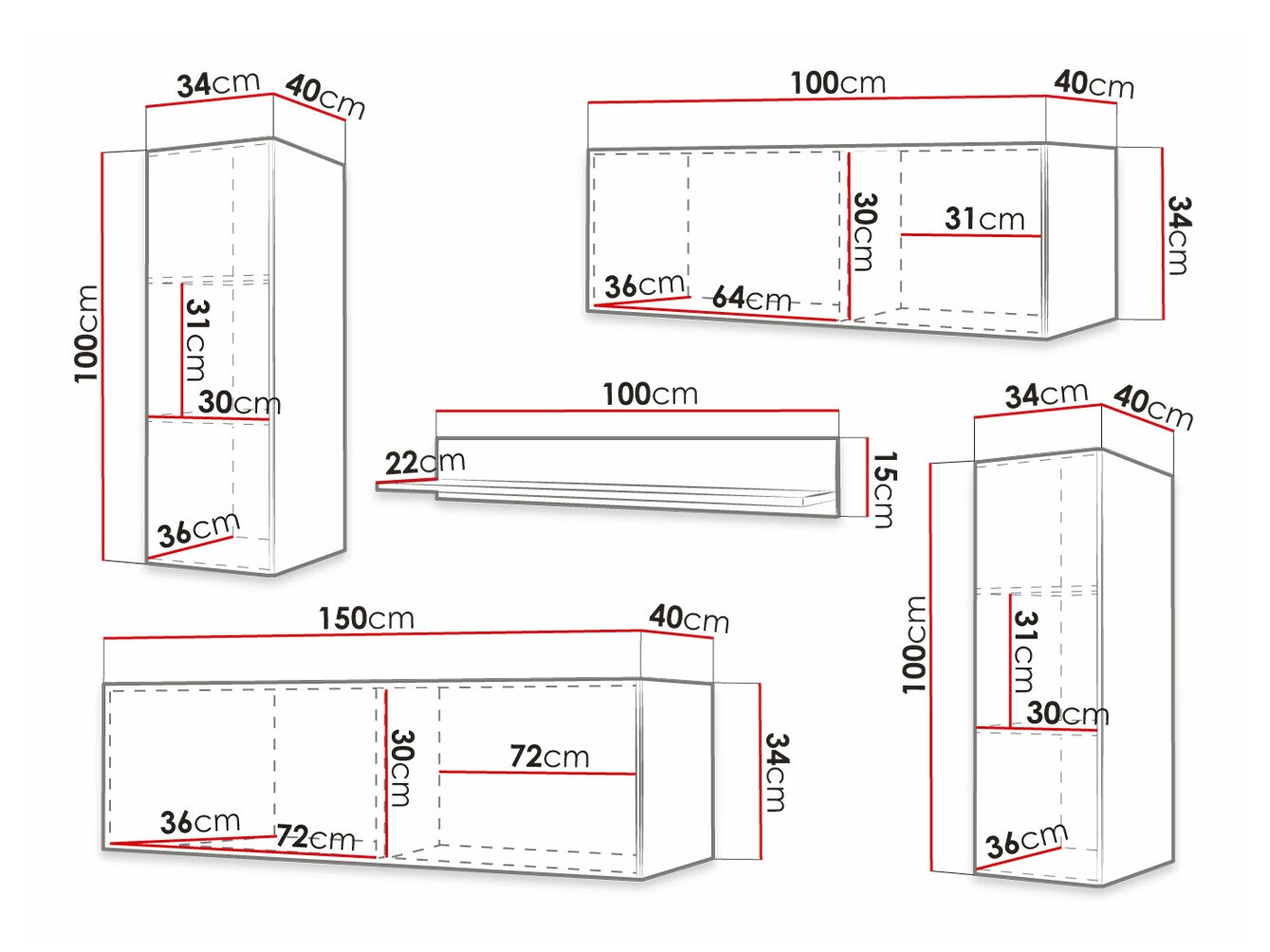 Svetainės komplektas Anulio II (Juoda)
