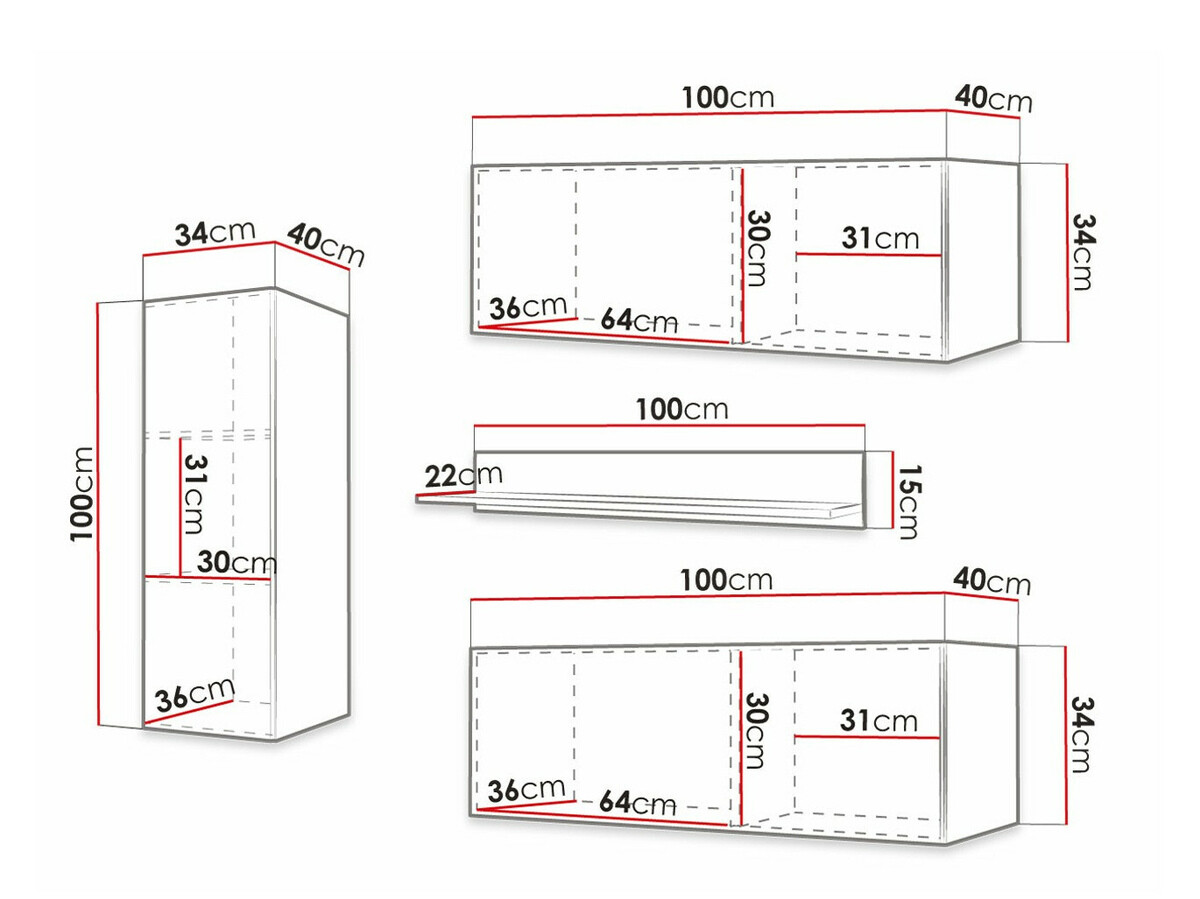 Svetainės komplektas Anulio III (Balta)