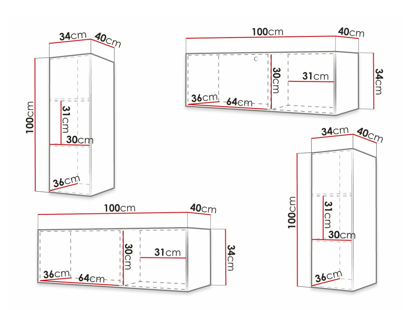 Svetainės komplektas Elblaru 107 (Juoda)