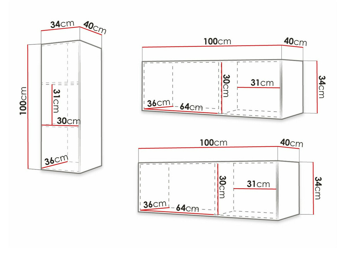 Svetainės komplektas Anulio VI (Balta)