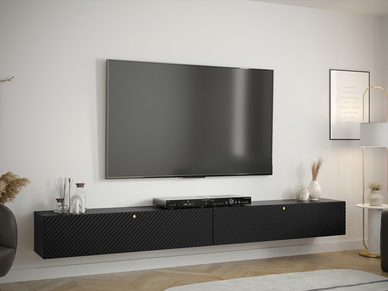 TV staliukas Elblaru 123 (Juoda)