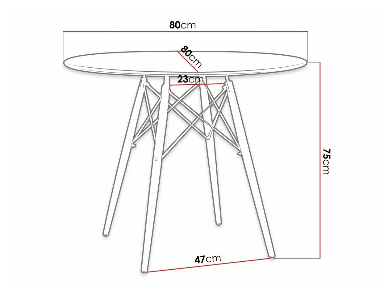 Stalas Comfivo 328 (Juoda + Šviesus medis)